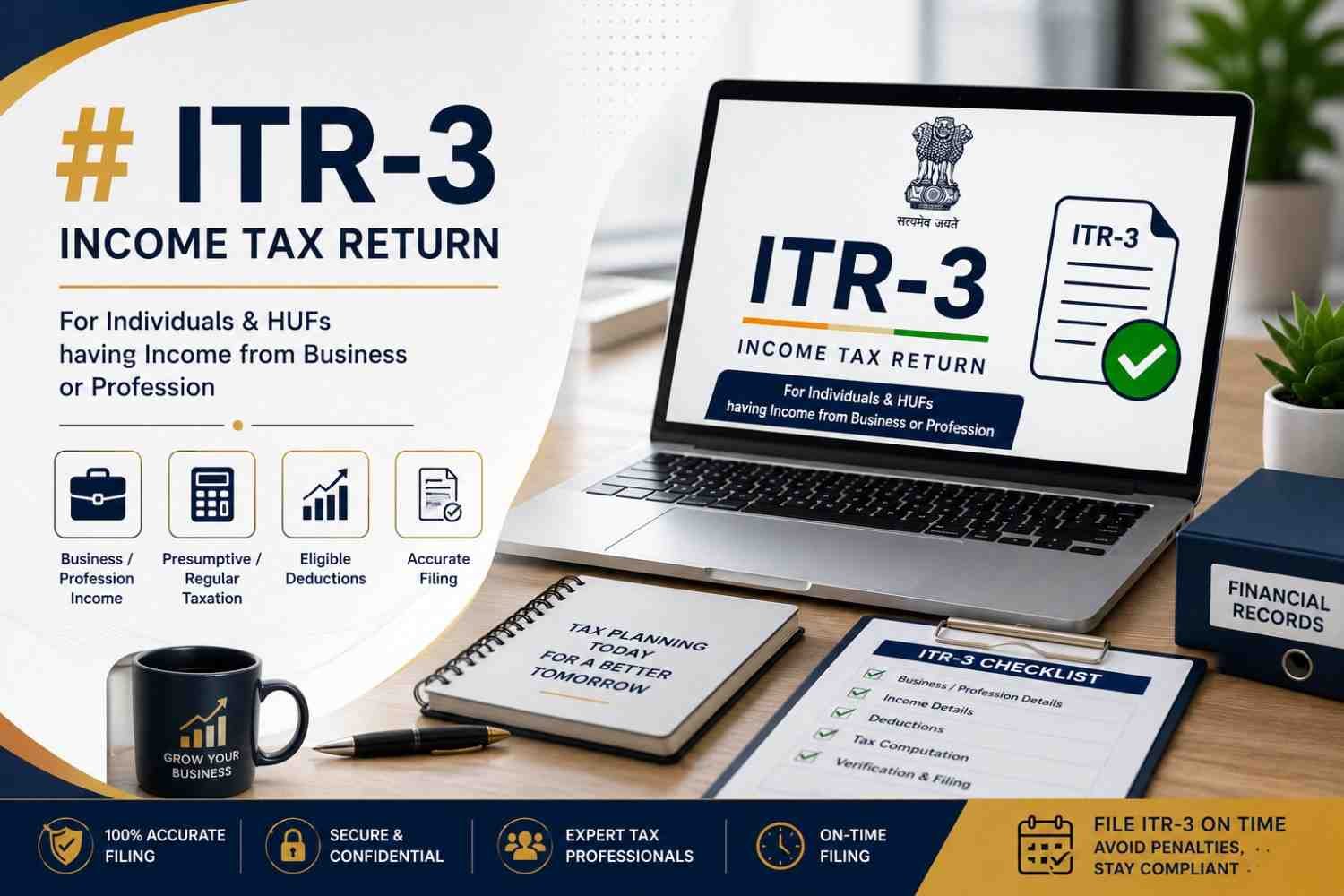ITR-3 return filing documents and consultation
