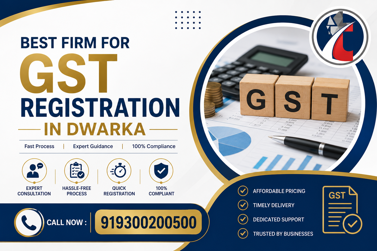 best firm for gst registration in dwarka